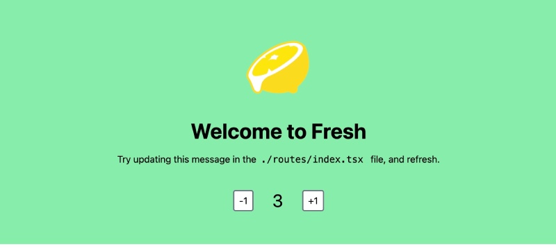 Deno fresh running with local deno command Deno fresh running with local deno command
