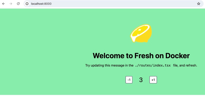 Result of Deno Fresh template change Result of Deno Fresh template change