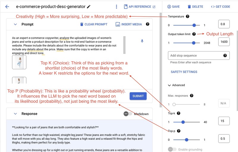 4 configs for the Gemini pro vision LLM 4 configs for the Gemini pro vision LLM