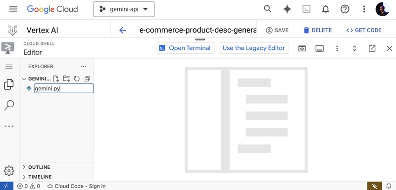 Create the gemini.py file Create the gemini.py file
