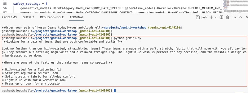 See the generated product description See the generated product description