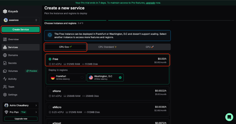 Choose free CPU Choose free CPU
