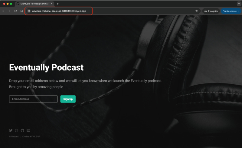 Visit deployed app Visit deployed app