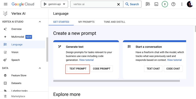 Select text prompt to create a summarizer Select text prompt to create a summarizer