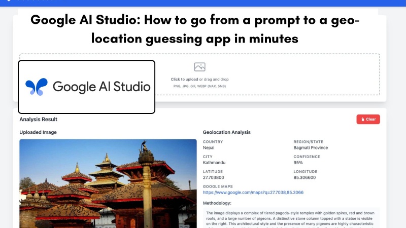 Generate, create and deploy a geo-location guessing app using Google AI Studio and run it on Google Cloud Run