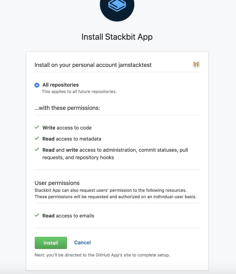 Connect Github to Stackbit Connect your github account to stackbit