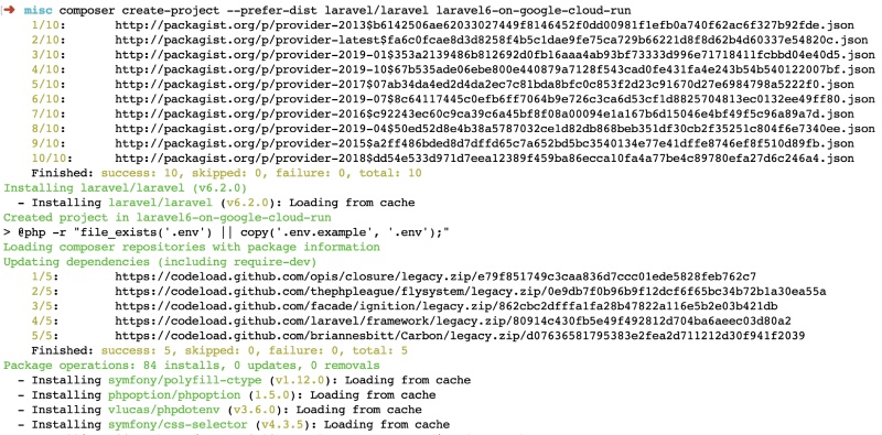 Installing Laravel with composer Installing Laravel with composer