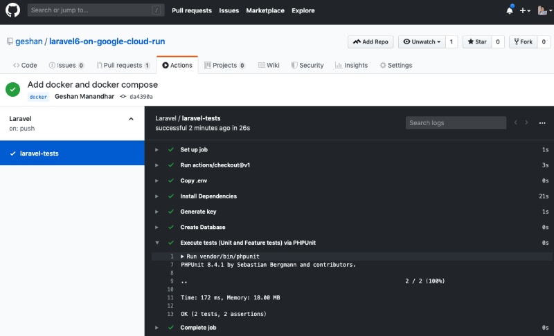 On each push PHP unit test will run On each push PHP unit tests will run