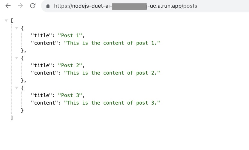 App deployed on Cloud Run with Duet AI and running well App deployed on Cloud Run with Duet AI and running well