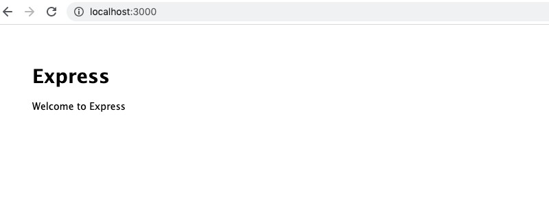 Express running on the browser Default express output on the browser