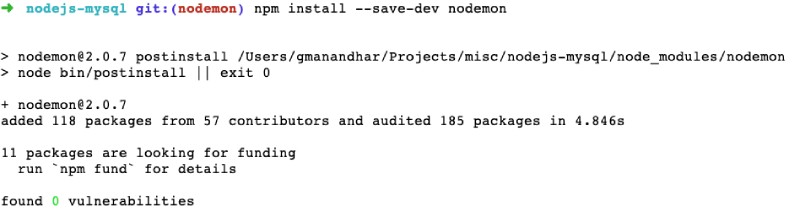 How to install nodemon as a local dev dependency