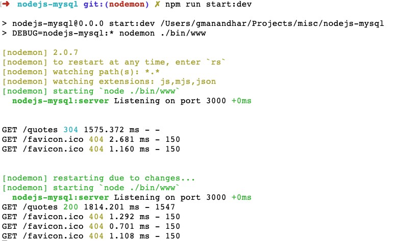 How to use nodemon as a package.json script
