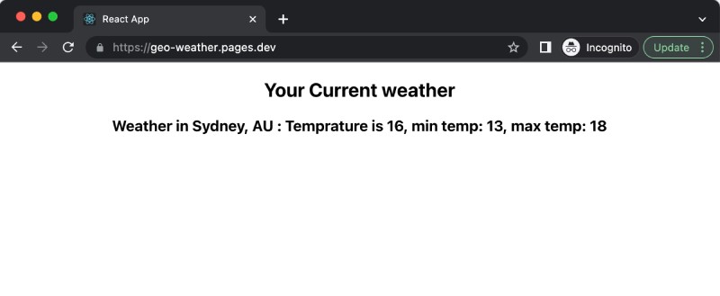 React.js weather app running with NPM concurrently React.js weather app running with NPM concurrently