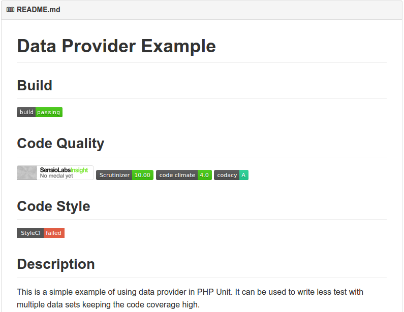 An example open source php project Example open source project