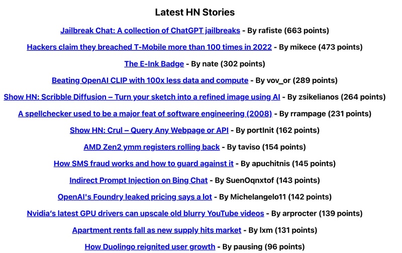 A simple react App to show the latest front-page stories from HackerNews A simple react App to show the latest front-page stories from HackerNews