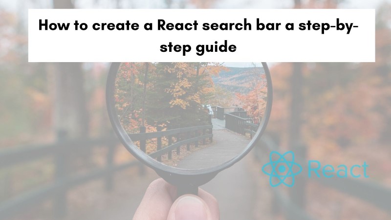 Add React search bar to an existing React app Add React search bar to an existing React app