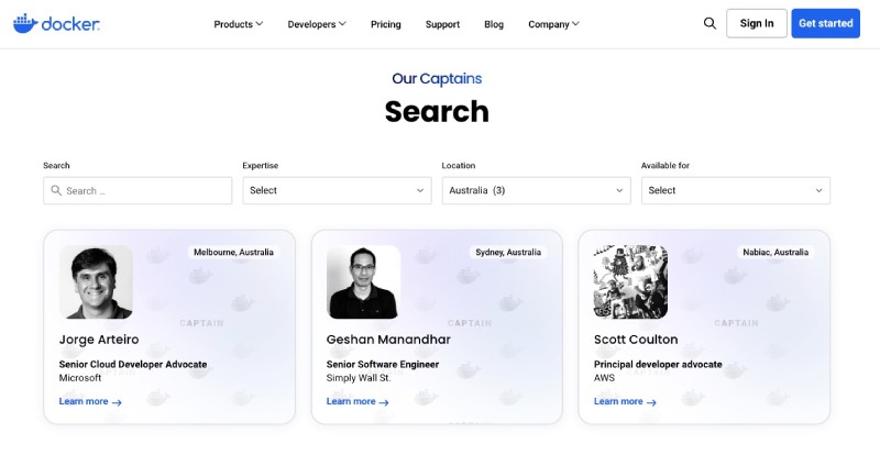 I became a Docker Captain in mid 2024, one of the three in Australia