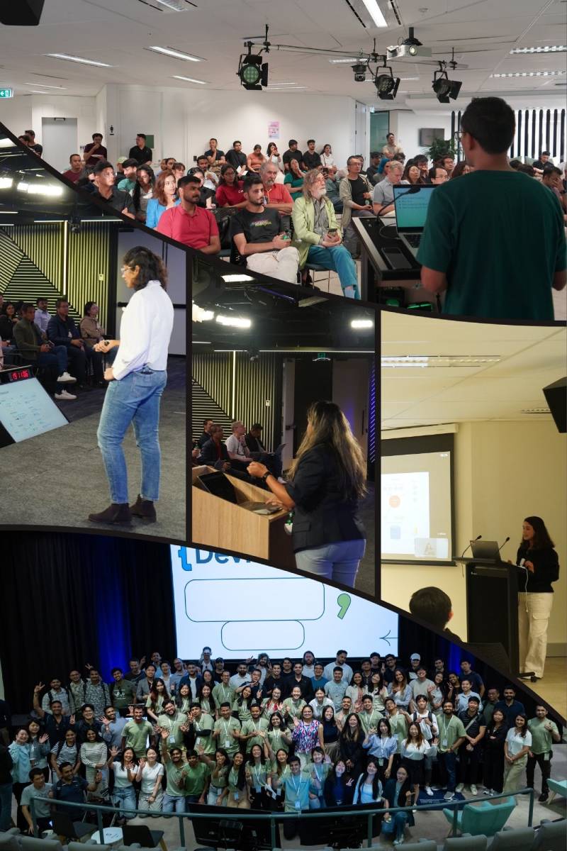 Some photos from the events I helped organize in 2025, the biggest one being DevFest Sydney 2025 in October