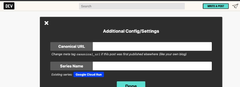 Post your content to dev.to Post your content to dev.to with canonical link