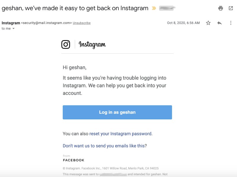 Come back to instagram please Instagram come back email