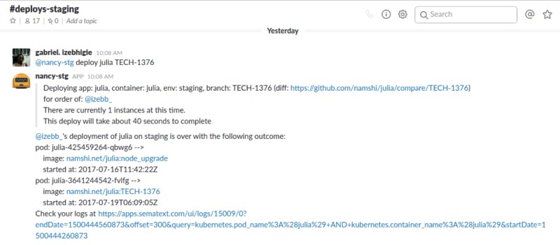 Chatops is a great way to democratize software deployment process Chatops is a great way to democratize software deployment process