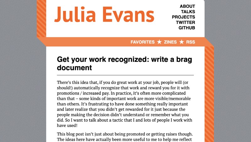 Brag Document by Julia Evans Brag Document by Julia Evans