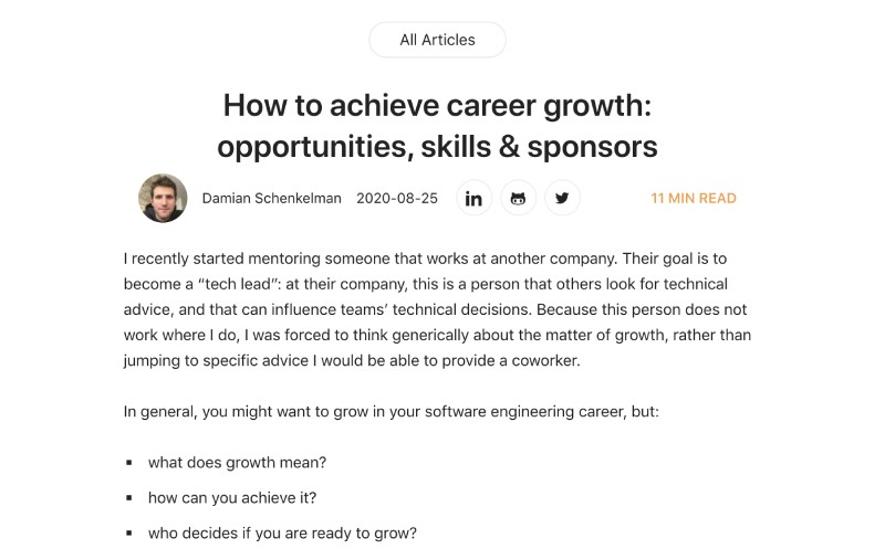 How to achieve career growth by Damain How to achieve career growth by Damain